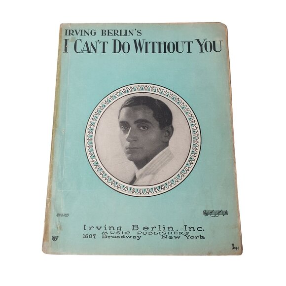 I Can't Do Without You 1928 Vintage Sheet Music Piano Voice Easy Listening - Picture 1 of 2